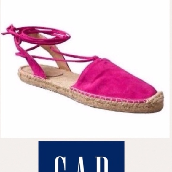 GAP Suede Espadrille Black, Blue, Pink NEW - Picture 4 of 8